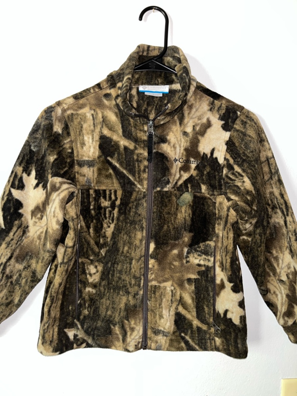 Columbia Camouflage Fleece Jacket in Brown and Tan